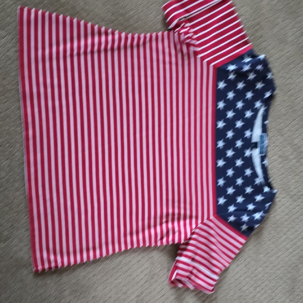 Karen Scott Woman Patriotic Top, Size 2X NWOT